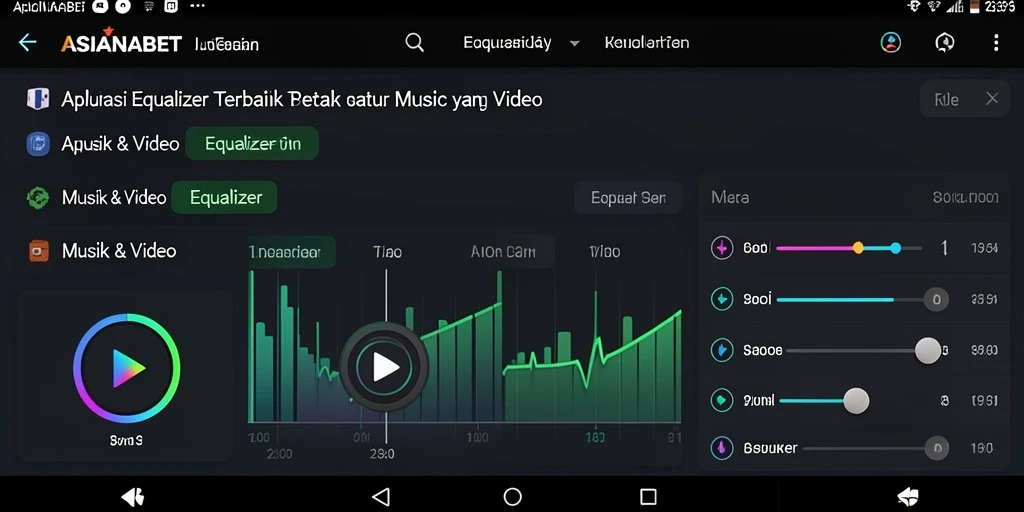 Tampilan antarmuka ASIANABET yang sederhana dan efektif untuk pengaturan suara.