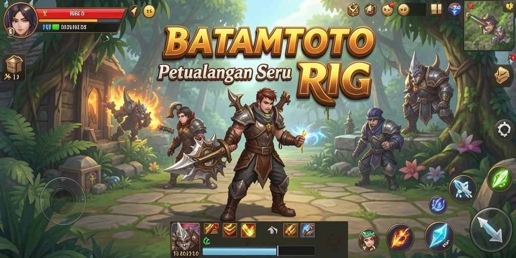 Tampilan antarmuka utama game RPG BATAMTOTO yang menakjubkan.