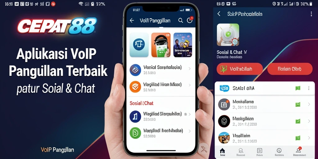 Antarmuka CEPAT88 yang menawan untuk VoIP Panggilan.