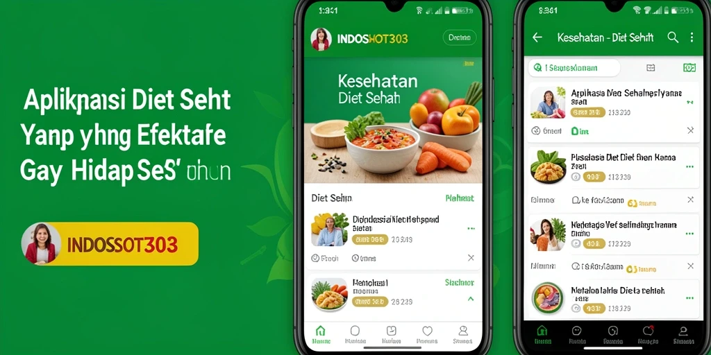 Tampilan antarmuka pengguna INDOSLOT303 dengan fitur Diet Sehat.