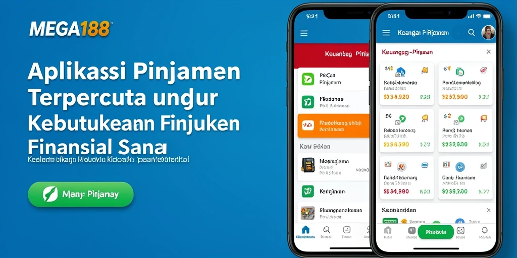 Antarmuka MEGA188 yang sederhana dan fungsional untuk aplikasi Pinjaman.