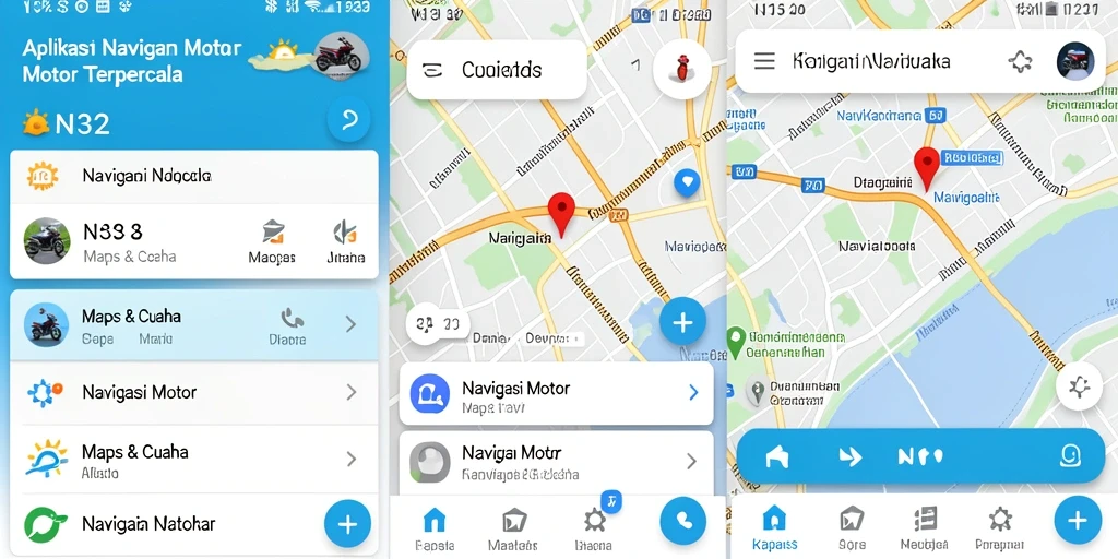 Antarmuka aplikasi N32 yang intuitif untuk navigasi motor.