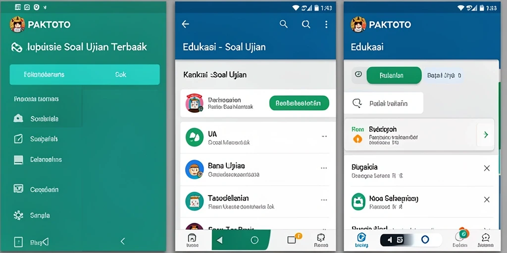 Tampilan antarmuka PAKTOTO yang jelas dan fungsional untuk soal ujian.