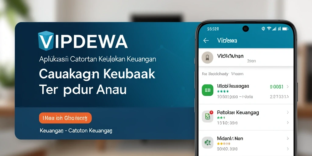 Tampilan antarmuka VIPDEWA yang menampilkan fungsi Catatan Keuangan.