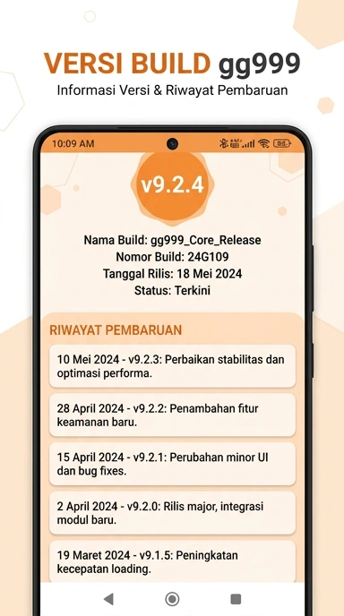 Riwayat Versi gg999 untuk Pengguna Android